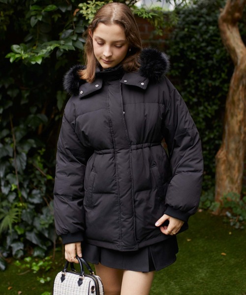 archives（アルシーヴ）の「マルチwayファーフード中綿ブルゾン