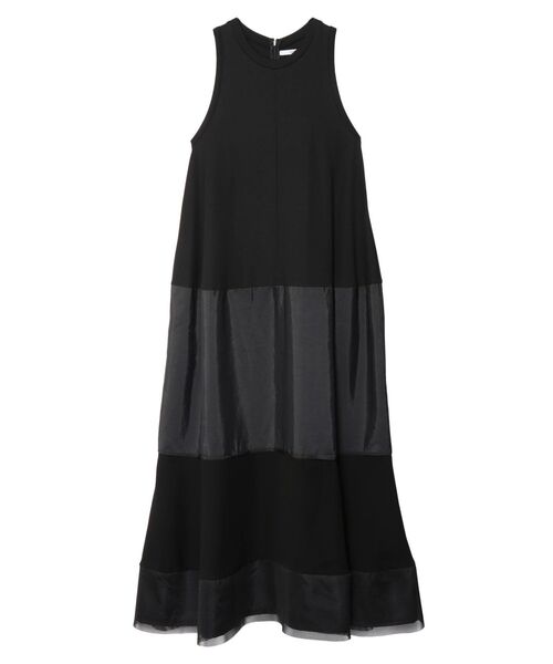 UN3D.（アンスリード）の「ファブリックミックスボーダーワンピース