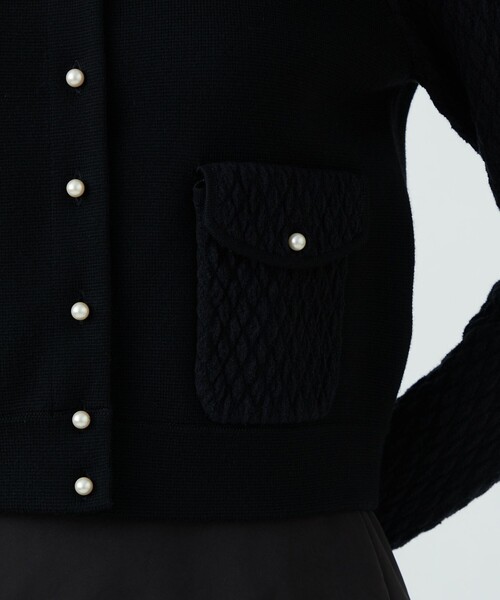 BALLSEY（ボールジィ）の「ウールコットンパールコンビ クルーネック