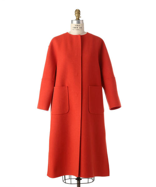 Drawer（ドゥロワー）の「Drawer ウールカシミヤノーカラーコート