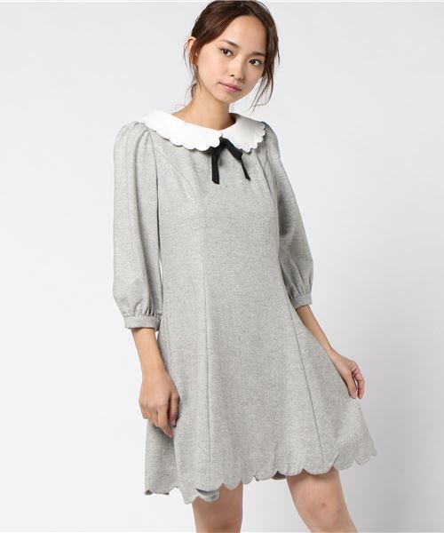 LODISPOTTO（ロディスポット）の「ガーリー襟つきワンピース