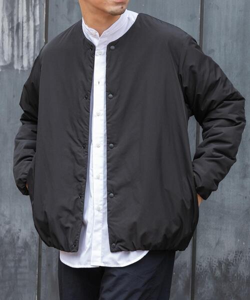 セール】『XLサイズあり』NOUVELLE中綿ノーカラーブルゾン（ブルゾン