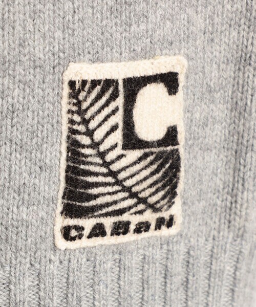 caban（キャバン）の「□CABaN ウールカシミヤ アートフレーム クルー