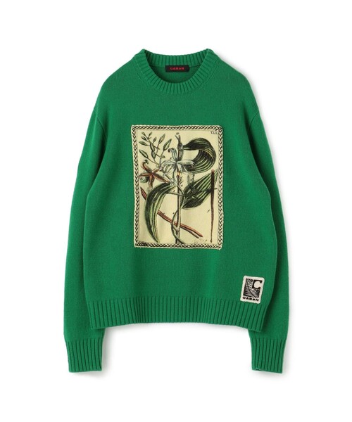 caban（キャバン）の「□CABaN ウールカシミヤ アートフレーム クルー