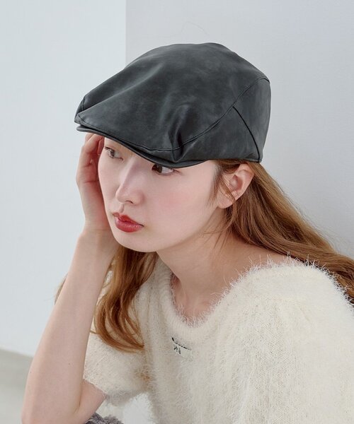 セール】レザーハンチング（ハンチング/ベレー帽）｜Kastane（カスタネ