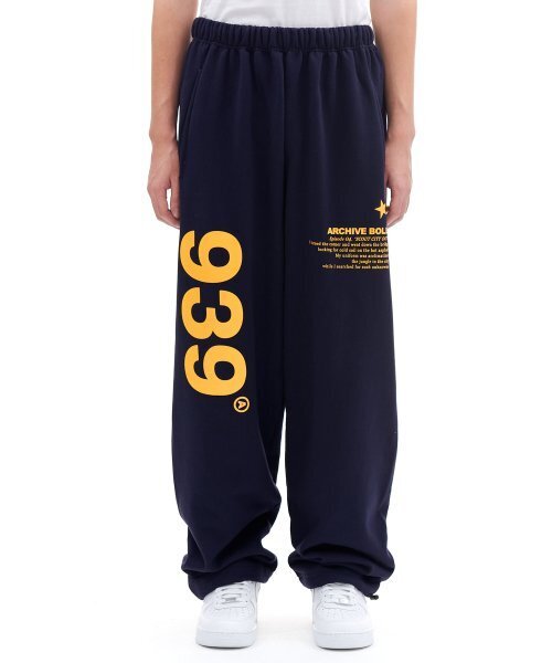 セール】939 LOGO SWEAT PANTS(NAVY)（スウェットパンツ）｜ARCHIVE