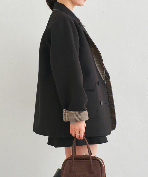 リバーシブルオーバーダブルジャケット（その他アウター）｜U by