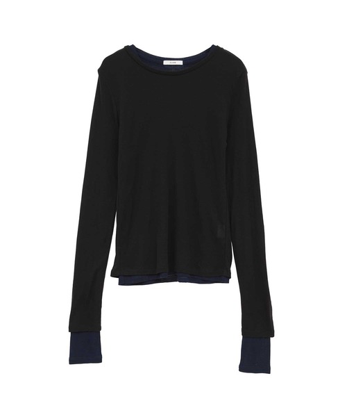 CLANE/クラネ】SHEER LAYERED CUT TOPS/シアーレイヤードカット