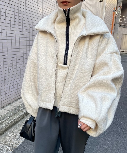 AIC.（エーアイシー）の「再入荷 シープボアボリュームスリーブ