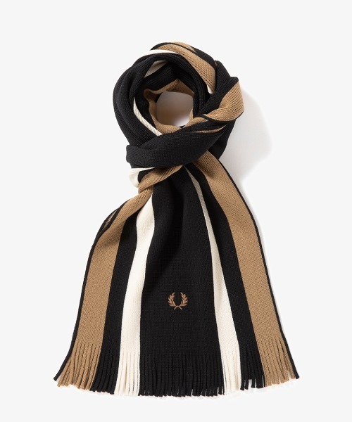 FRED PERRY（フレッドペリー）の「Bold Stripe Raschel Scarf