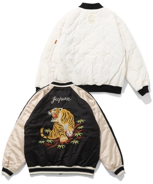 リバーシブル】スーベニア刺繍ひっくりスカジャン（スカジャン