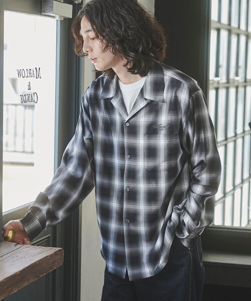 セール】TOWNCRAFT（タウンクラフト）別注オンブレチェックオープン