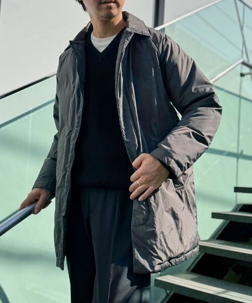 セール】【TAION/タイオン】別注ダウンステンカラーコート 25AW
