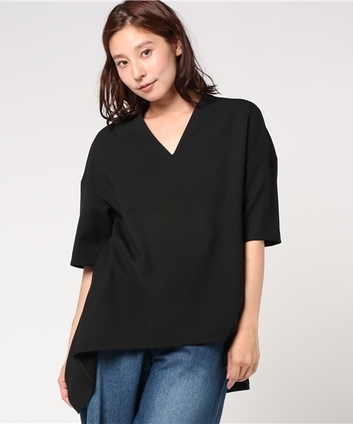 ENFOLD スポンジダブルクロス スリットネックプルオーバー 382025年