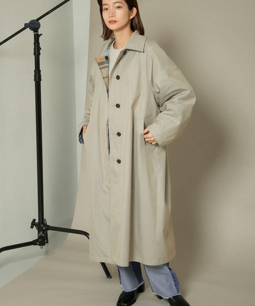 KBF（ケイビーエフ）の「リバーシブルバルカラーコート（ステンカラー