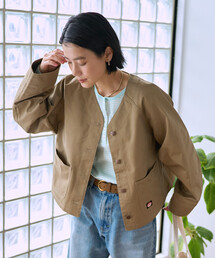 ノーカラージャケット（ストライプ柄）ファッション通販 - ZOZOTOWN