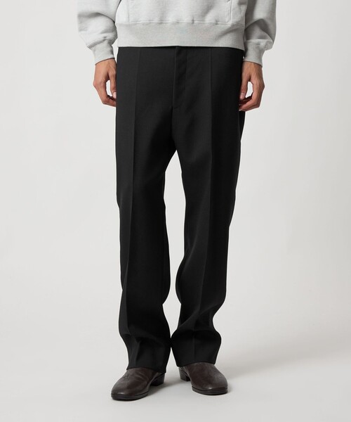 セール】＜H＞クリアウール ダブルクロス ノープリーツパンツ