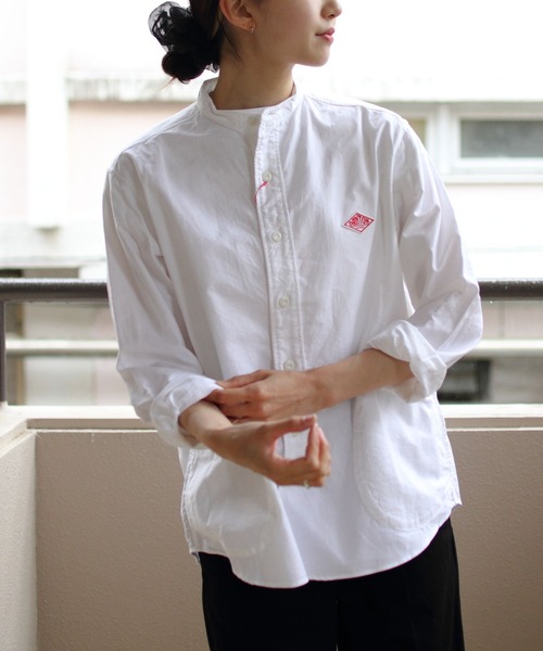 DANTON（ダントン）の「DANTON/ダントン バンドカラーシャツ ロング