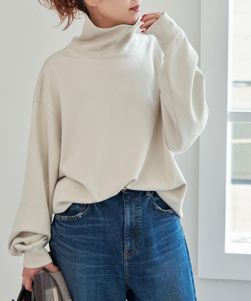 Spick & Span（スピックアンドスパン）の「裏毛ハイネックプルオーバー