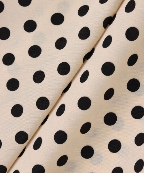 LOULOU WILLOUGHBY】デシンドットフリルボウタイブラウス（シャツ