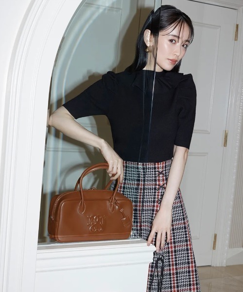 SNIDEL（スナイデル）の「【WEB限定】フリルカラーニットプルオーバー