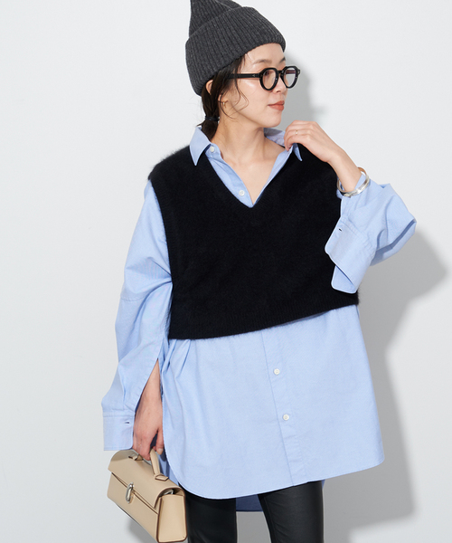 plage（プラージュ）の「Cashmere Mix Fur ベスト（ベスト）」 - WEAR