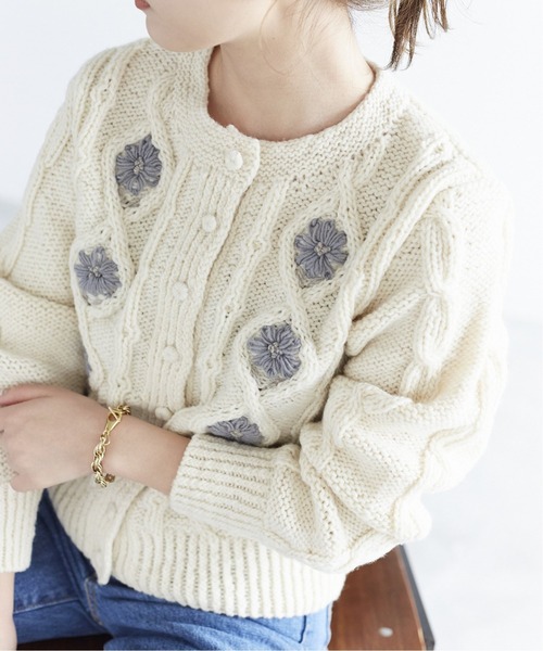 SLOBE IENA（スローブイエナ）の「【LOQUI】SLOBE別注 フラワー刺繍