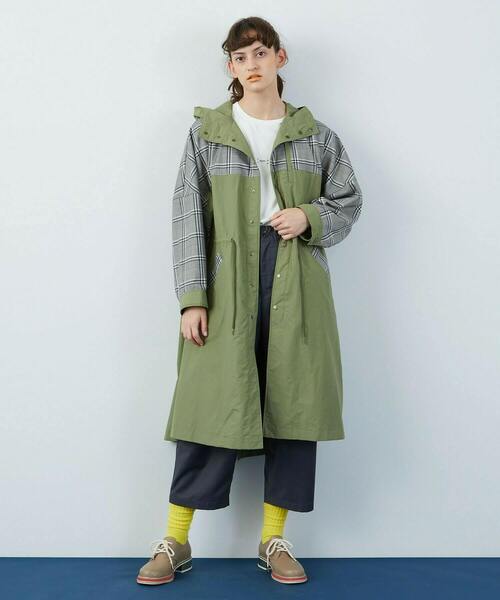 FRAPBOIS（フラボア）の「チェックモッズ コート（その他アウター
