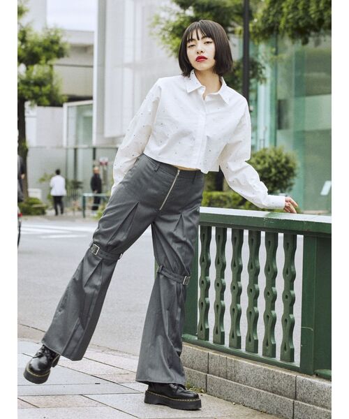 jouetie（ジュエティ）の「スカートレイヤードフレアパンツ（その他