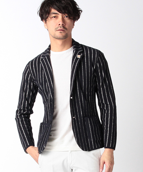 LARDINI（ラルディーニ）の「◇LARDINI / パイル ストライプジャケット