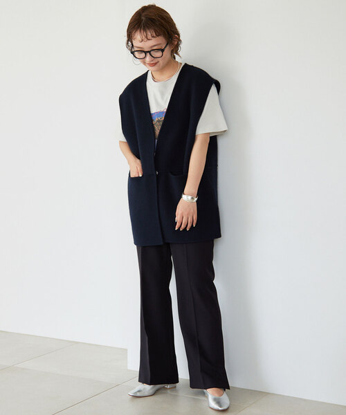 SLOBE IENA（スローブイエナ）の「ダブルフェイスウールジレ（ベスト