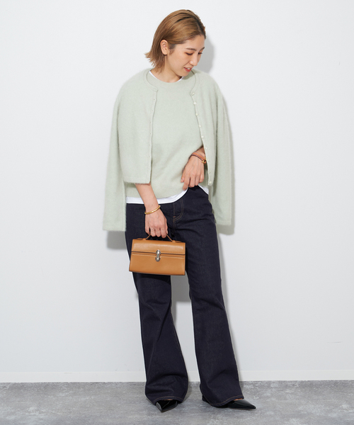 plage（プラージュ）の「Cashmere Mix Fur カーディガン（カーディガン