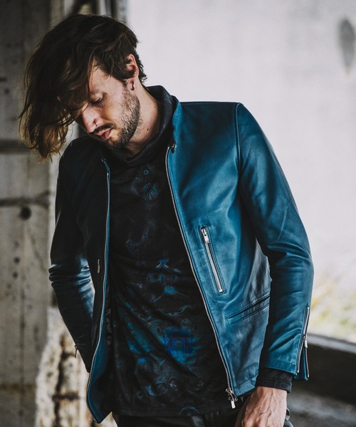 NO ID.（ノーアイディ）の「シープレザーシングルライダースJKT