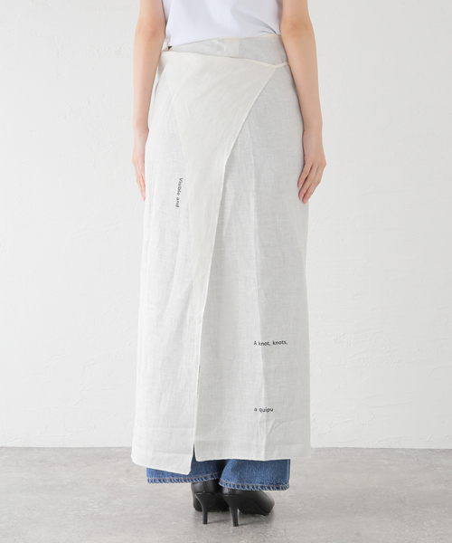 セール】BASERANGE/ベースレンジ WRAP PAGE スカート（スカート