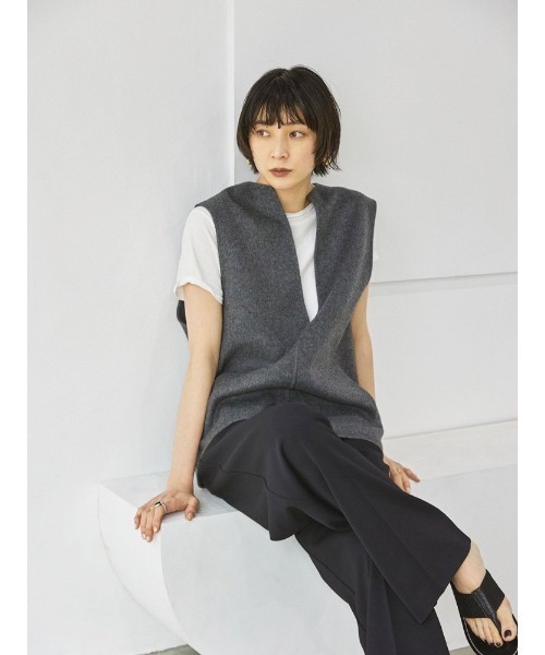 TODAYFUL（トゥデイフル）の「キーネックウールベスト（ベスト）」 - WEAR
