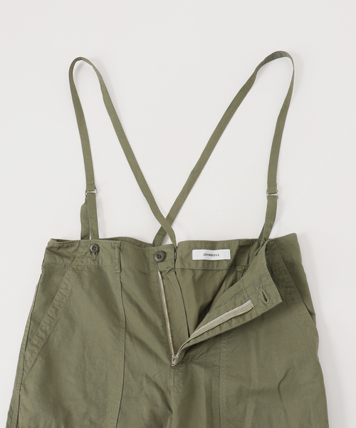 JOHNBULL/ジョンブル】ミリタリーサスペンダーパンツ（カーゴパンツ