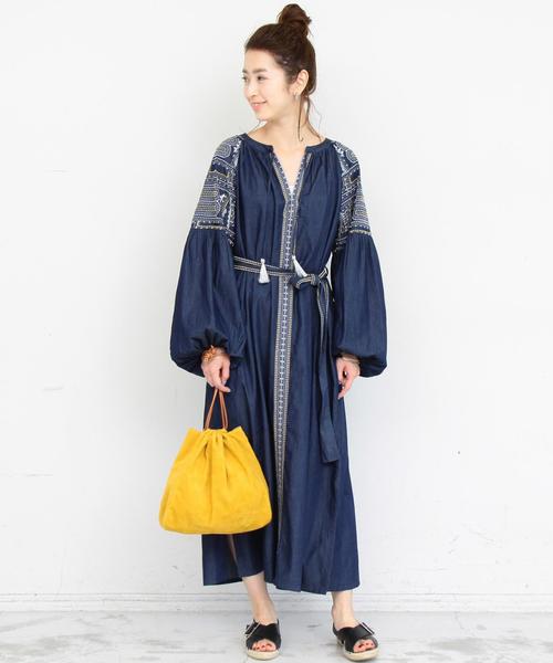 ヌキテパ ヨークエンブロイダリードレスワンピース ビューティー