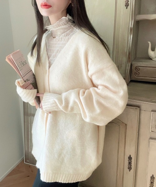 セール】【上品ふわふわ素材】ロングシーズン着回し抜群◎ オーバー