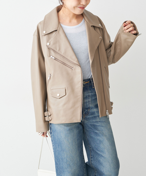 Spick & Span（スピックアンドスパン）の「レザーライダースジャケット