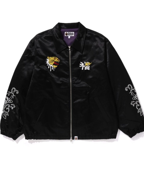 A BATHING APE（アベイシングエイプ）の「SATIN SOUVENIR JACKET