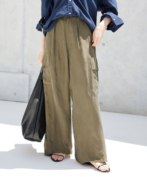 キュプラ カーゴパンツ（カーゴパンツ）｜SLOBE IENA（スローブイエナ