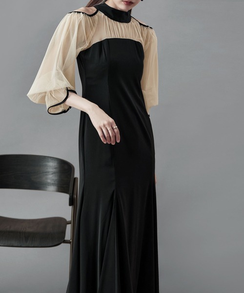 カットアウトマーメイドドレス（ドレス）｜etoll.（エトル）の