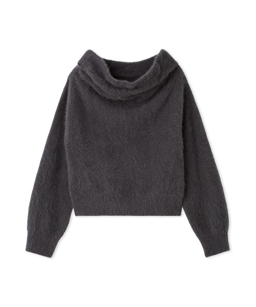 セール】【HIGH QUALITY】フォックスカシミヤオフショルプルオーバー