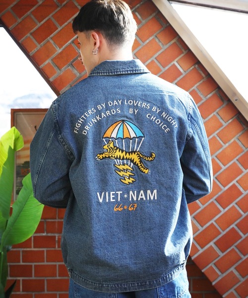 HOUSTON（ヒューストン）の「HOUSTON デニムベトジャン（パラシュート