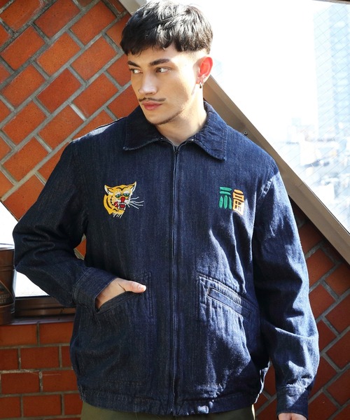 HOUSTON（ヒューストン）の「HOUSTON デニムベトジャン（パラシュート