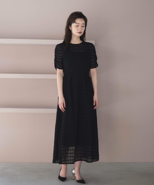 kaene（カエン）の「ドットドビーエプロンドレス（ドレス）」 - WEAR