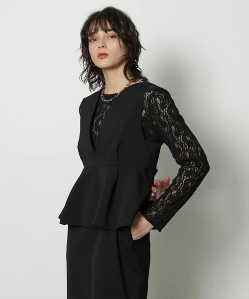 ぷくぷくレーストップス（シャツ/ブラウス）｜CADUNE（カデュネ）の