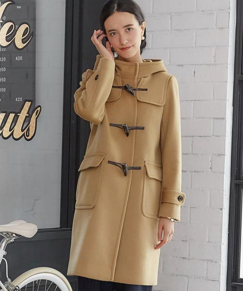 希少44サイズGreen Label RelaxingダッフルコートキャメルXL 希少44