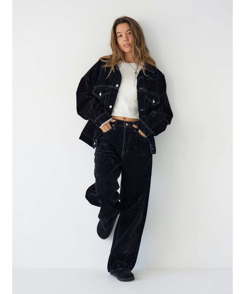 セール】フロッキー起毛デニムジャケット（デニムジャケット）｜Ungrid