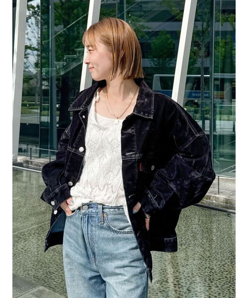 セール】フロッキー起毛デニムジャケット（デニムジャケット）｜Ungrid